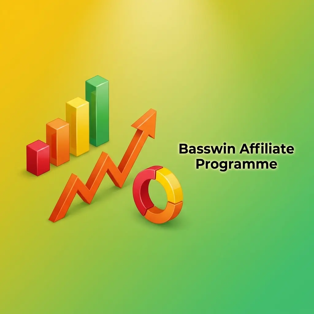 Basswin affiliate programme dashboard showing tracking links, real-time stats, and commission structures for partners