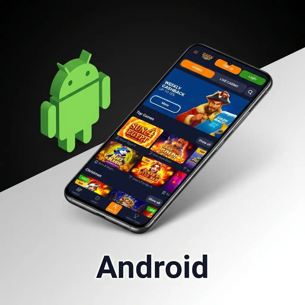 Basswin Android APK download screen showing sports betting and casino app setup steps for Android 5.0 and higher